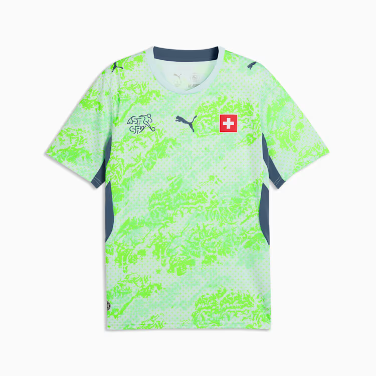 2026 World Cup Xhaka Switzerland Soccer Jersey Player Version  Match Version - No.10 Home Red and Away Green