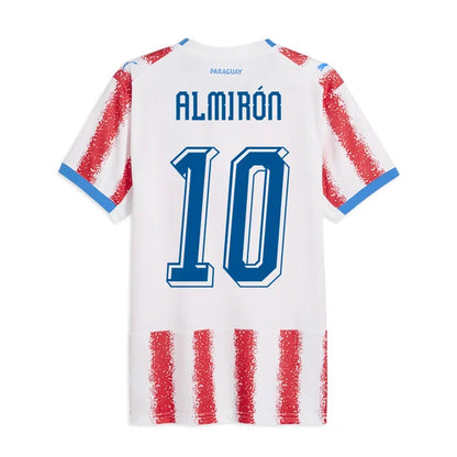 2026 World Cup Almiron Paraguay Soccer Jersey Player Version  Match Version - No.10 Home Red and Away Blue