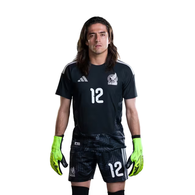 Camiseta de fútbol de México para la Copa Mundial 2026 (Versión Jugador/Versión Partido) - Portero: N.° 1 Raúl Rangel, N.° 12 Carlos Acevedo, N.° 13 Guillermo Ochoa
