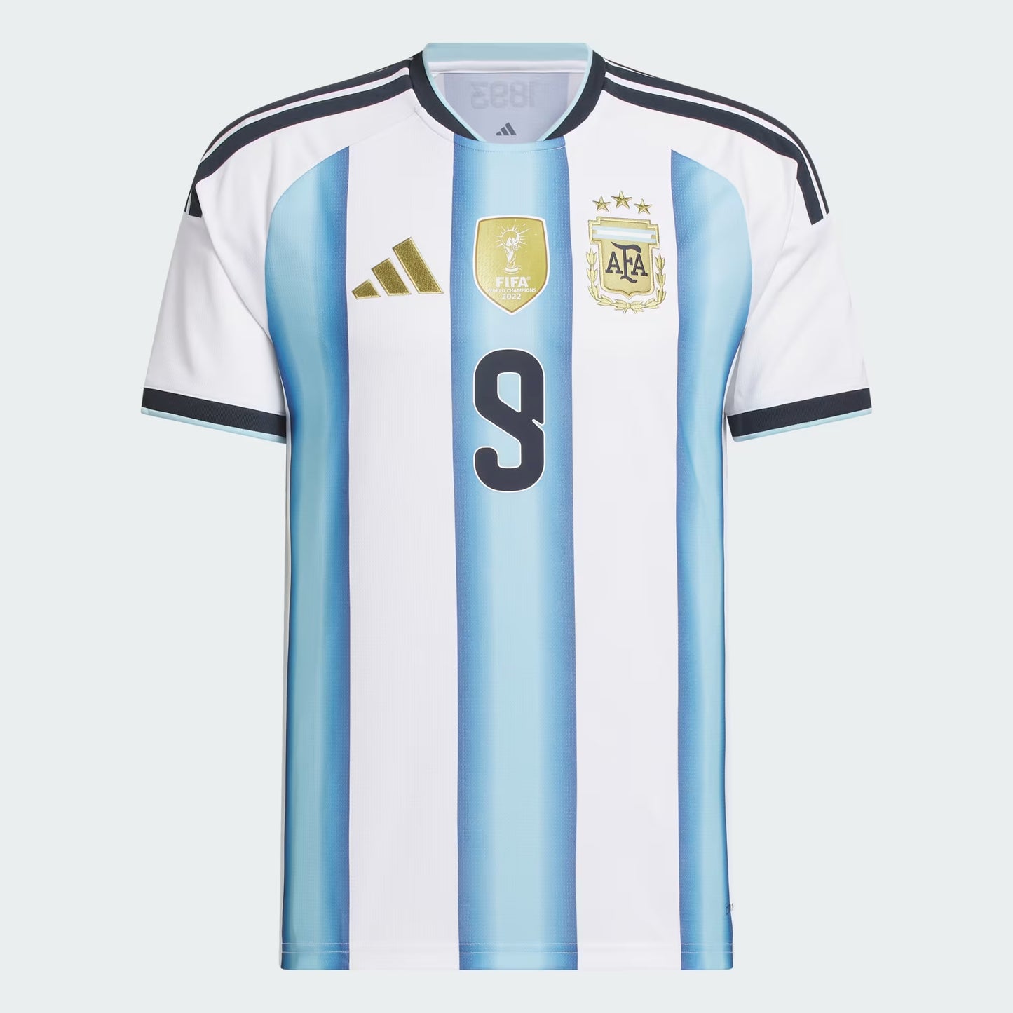 2026 World Cup J. Alvarez Argentina  Soccer Jersey Player Version  Match Version - No. 9 Home White & Blue and Away Black & Blue