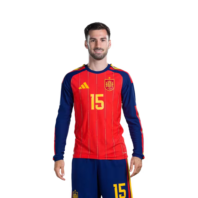 Copa del Mundo 2026 Camiseta de fútbol de España Versión del jugador Versión del partido - Mediocampista No.15 Alex BAENA, No.16 RODRI, No.18 Martin ZUBIMENDI, No.20 PEDRI