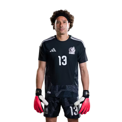 Camiseta de fútbol de México para la Copa Mundial 2026 (Versión Jugador/Versión Partido) - Portero: N.° 1 Raúl Rangel, N.° 12 Carlos Acevedo, N.° 13 Guillermo Ochoa