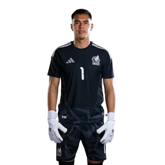 Camiseta de fútbol de México para la Copa Mundial 2026 (Versión Jugador/Versión Partido) - Portero: N.° 1 Raúl Rangel, N.° 12 Carlos Acevedo, N.° 13 Guillermo Ochoa