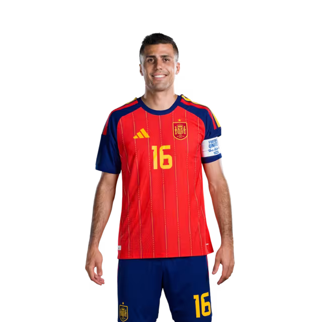 Copa del Mundo 2026 Camiseta de fútbol de España Versión del jugador Versión del partido - Mediocampista No.15 Alex BAENA, No.16 RODRI, No.18 Martin ZUBIMENDI, No.20 PEDRI