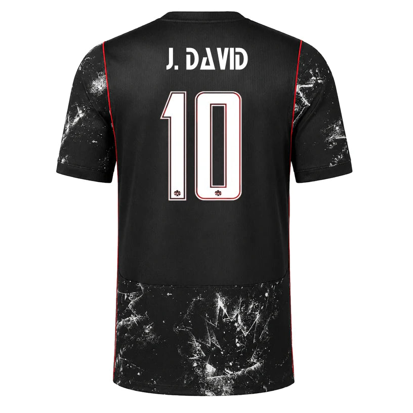 2026 World Cup J.David Canada Soccer Jersey Player Version  Match Version - No.10 Home Red and Away Black