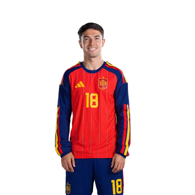 Copa del Mundo 2026 Camiseta de fútbol de España Versión del jugador Versión del partido - Mediocampista No.15 Alex BAENA, No.16 RODRI, No.18 Martin ZUBIMENDI, No.20 PEDRI