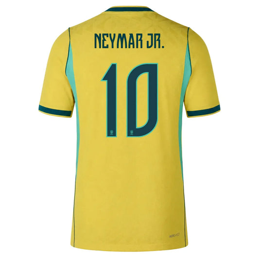 2026 World Cup Neymar Jr. Brazil Soccer Jersey Player Version  Match Version - No.10 Home Yellow and Away Blue