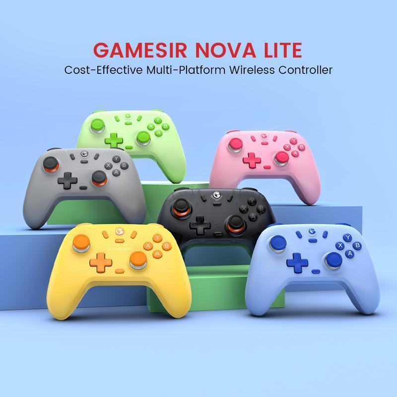 GameSir Nova Lite (Not for Xbox) Multi-Color Wireless Controller – PC/Steam/Android/iOS/Switch Console Smartphone - Space Purple